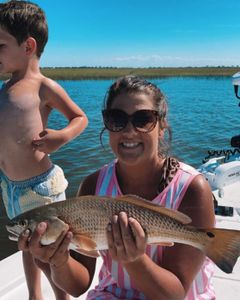 Redfish caught by two fishermen in Brunswick