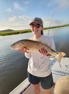 Angler fishing for a redfish in GA