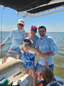 A single redfish caught in GA while fishing