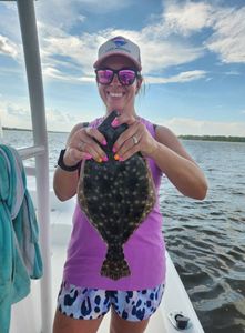 Southern Flounder, 19-inch catch in Brunswick