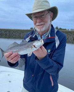 Spotted Weakfish, 10 inches, fishing in GA
