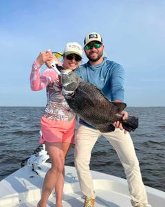 A big Tripletail fish caught in Brunswick