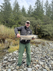 Photo of a 21-inch Coho Salmon caught while fishing in OR