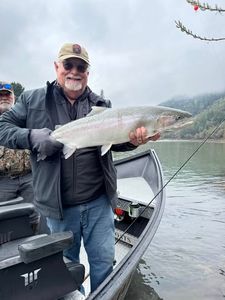 Rainbow trout caught while fishing in Myrtle Creek OR