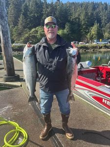 Angler fishing in Oregon wilderness