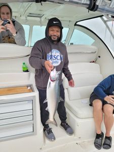 A big rainbow trout caught while fishing in WI