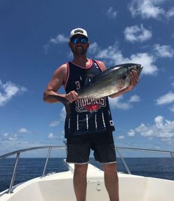 Lone angler fishing in Galveston