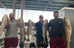 Redfish catch in Galveston, Texas