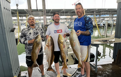 4 redfish, fishing in Galveston