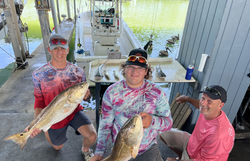 Two redfish caught in Galveston, Texas