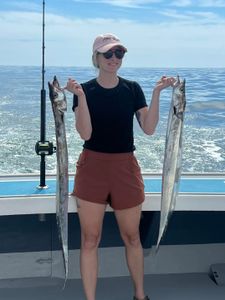 Reeled in ribbon fish in Virginia Beach, VA