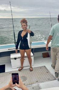 Spanish Mackerel, a 13-inch fish, caught while fishing in Virginia Beach