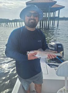 Spotted Weakfish caught while fishing in FL