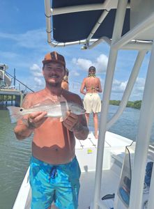 One fisherman with a catch in St. Augustine