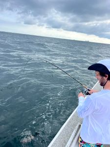 Person fishing in Gulf Shores