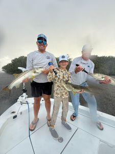 Two Snook fish caught while fishing in FL