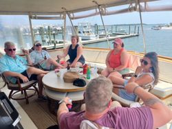 Four people on a cruises trip in Morehead City