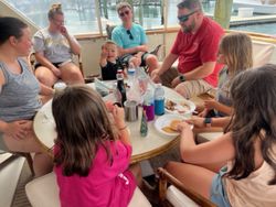 Five people on a cruise in North Carolina