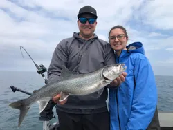 Two anglers with 1 big fish in Minnesota