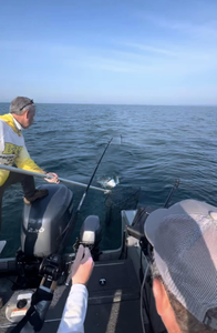 Person fishing in Duluth