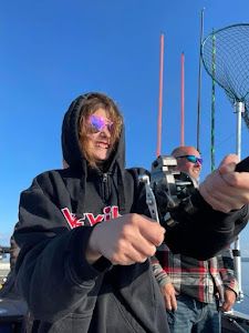 Person fishing in Duluth