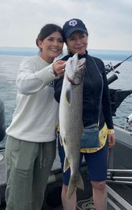 A big lake trout caught while fishing in Duluth