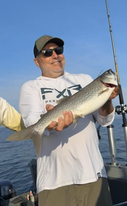 A single fisherman in Duluth
