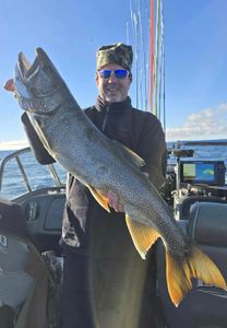 A person fishing in Duluth