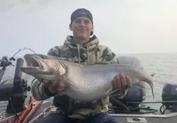 A person fishing in Duluth