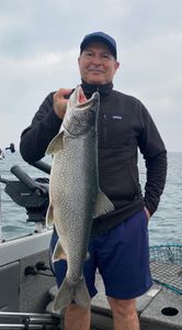 A majestic lake trout caught in Minnesota
