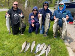 9 Lake Trout and Bull Trout, 20 inches long, caught while fishing in Duluth