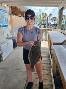 California Flounder caught during fishing trip in Port Orange FL