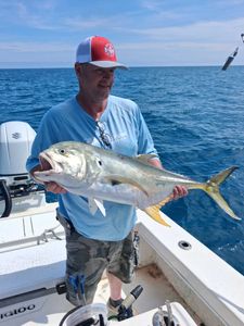 Crevalle jack caught during fishing charter in Port Orange FL