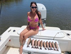Cooler full of grey snapper caught during fishing trip in Port Orange FL