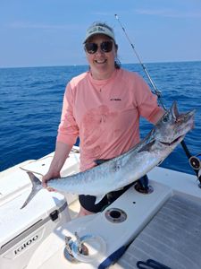 King mackerel catch on fishing boat in Port Orange FL waters