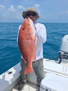 Red snapper caught during fishing charter in Port Orange FL