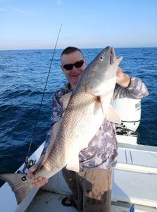 Large redfish caught while fishing in Port Orange FL waters