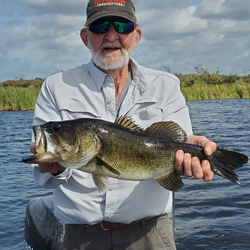 A couple enjoying a fishing tour in Fellsmere