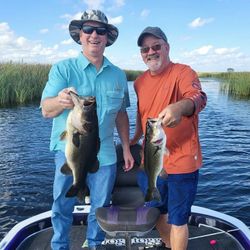 2 largemouth bass fish caught in FL