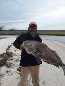 Man fishing on the water in Florida