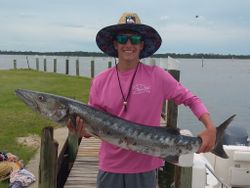 Fishing in Panacea with a 30-inch fish
