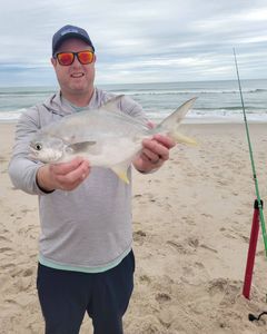 A person fishing for a Florida Pompano in Melbourne