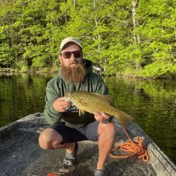 A single 15-inch fish caught while fishing in ME