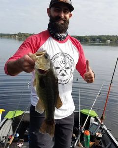 Largemouth bass caught in Maine during fishing tour