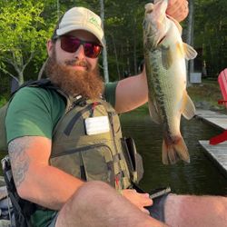 Largemouth Bass caught fishing in Maine