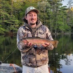 1 rainbow trout fish caught on fishing tour in ME