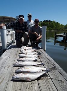 Three anglers fishing in South Carolina