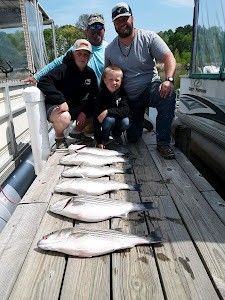 2 fishing rods with 2 big fish caught on a cross street location