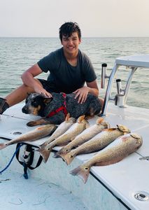Successful fishing trip with 3 fish caught at Port Isabel