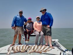 Anglers enjoying a day of fishing in TX